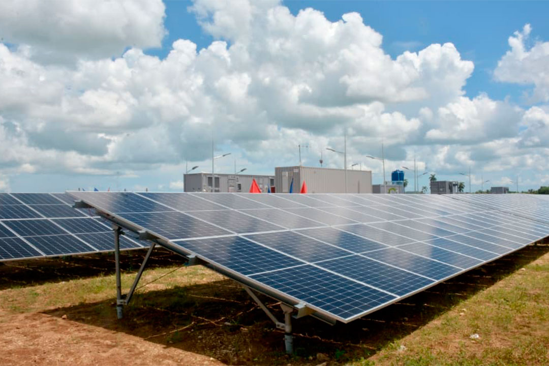 Parque fotovoltaico de Calabazar de Sagua, en Encrucijada, Villa Clara.
