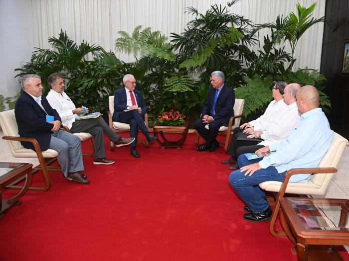 Miguel Díaz-Canel encuentro con la FAO
