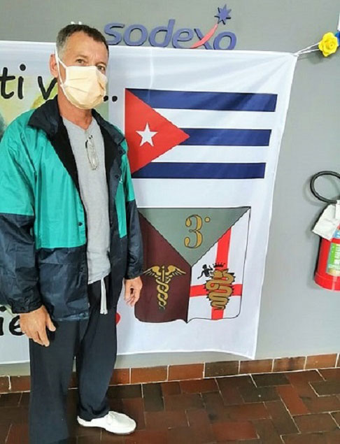 Carlos Carides, enfermero remediano en Lombardía aprecia gestos de solidaridad del pueblo italiano. Carlos Carides, enfermero remediano en Lombardía aprecia gestos de solidaridad del pueblo italiano.