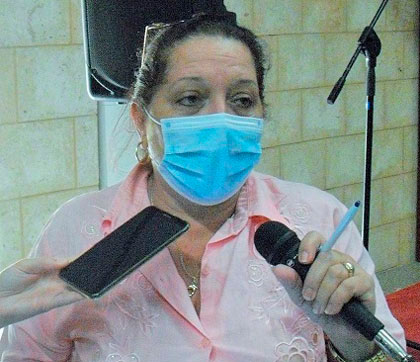 Dra. Belkys Lorenzo González, de la directiva de Salud en Villa Clara. Dra. Belkys Lorenzo González, de la directiva de Salud en Villa Clara.