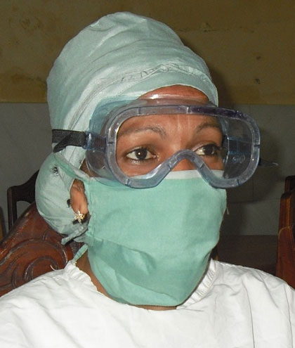 Lisandra Díaz Herrera, auxiliar de limpieza. Lisandra Díaz Herrera, auxiliar de limpieza.
