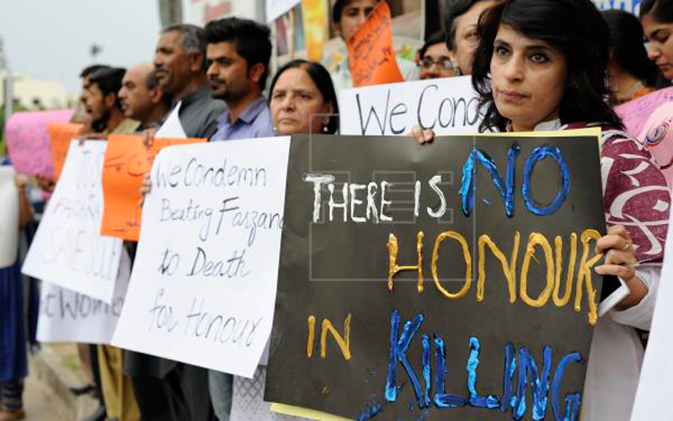 Protestas contra los asesinatos de honor