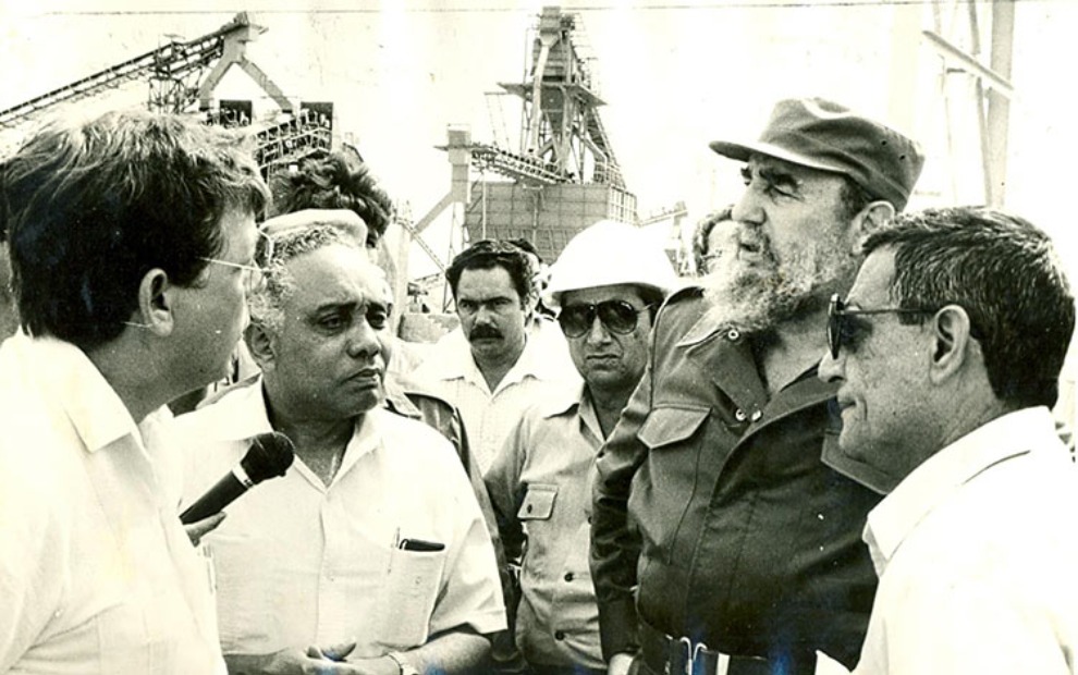 En 1989 visitó las obras del molino El Purio, momento que fue reflejado por los fotorreporteros Manuel de Feria y José Herández Mesa.