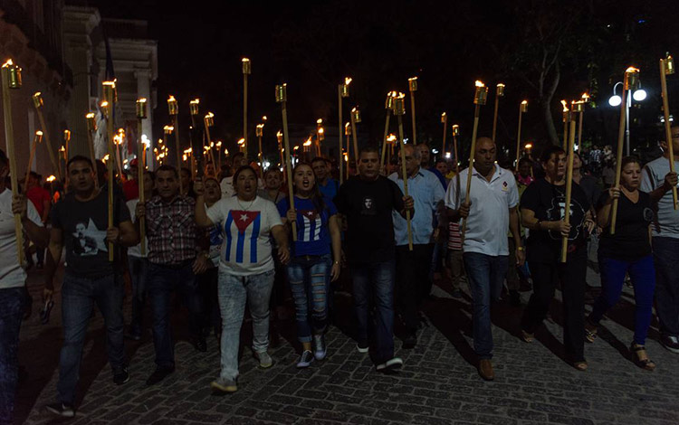 Marcha de las antorchas, Santa Clara, 2017.