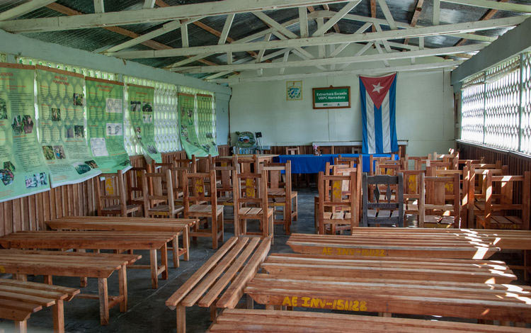 Aula de superación de la UBPC La Herradura, Manicaragua, Villa Clara.