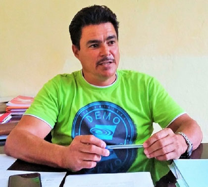 Omar Rodrí­guez Martí­nez, vicepresidente del Consejo de la Administración de Quemado de Gí¼ines.