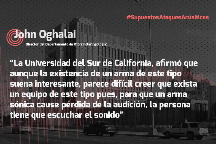 Criterios de experto sobre supuestos ataques acústicos contra diplomáticos estadounidenses.