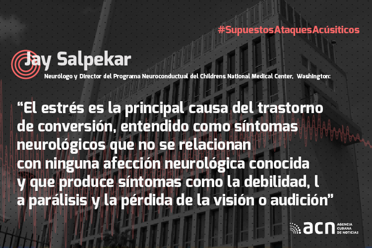 Criterios de experto sobre supuestos ataques acústicos contra diplomáticos estadounidenses.