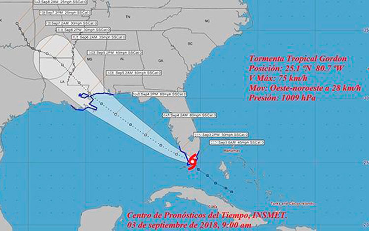 Tormenta tropical Gordon