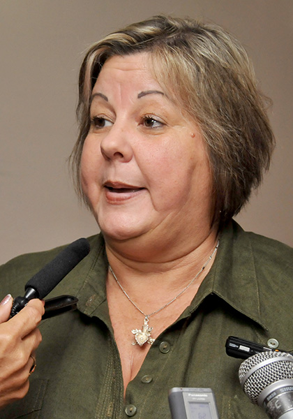 Mary Blanca Ortega, ministra de Comercio Interior de Cuba. Mary Blanca Ortega, ministra de Comercio Interior de Cuba.