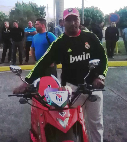 Landy Jiménez, trabajador de Comunales. Landy Jiménez, trabajador de Comunales.