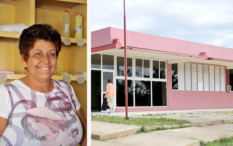 Grisel Fojo y bodega de Nueva Isabela. Grisel Fojo y bodega de Nueva Isabela.