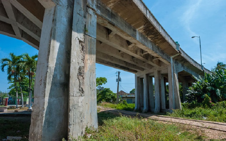 Parte inferior del puente, el mayor en forma de curva de la región central. (Foto: SMB)