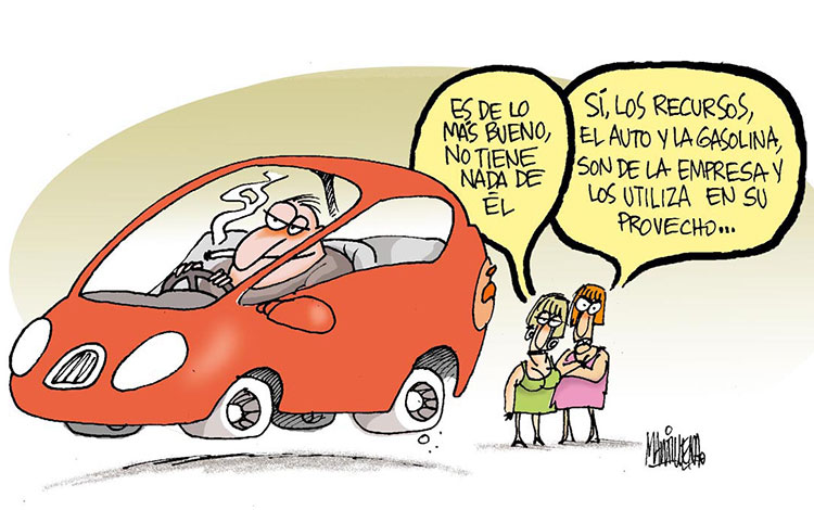 Caricatura de Alfredo Martirena sobre la corrupción.