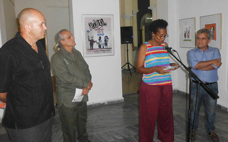 Inauguración de la exposición del humorista gráfico Alfredo Martirena Hernández.