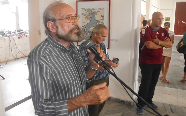 Pintor Ever Fonseca, presidente del jurado del Salón Territorial de Arte Popular, Santa Clara 2018.