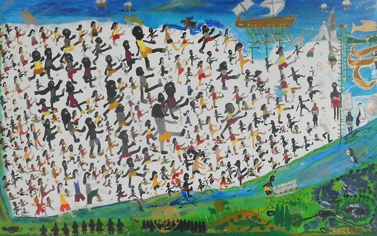 Obra Maratón, de Noel Guzmán Bofill, ganadora del Salón Territorial de Arte Popular.