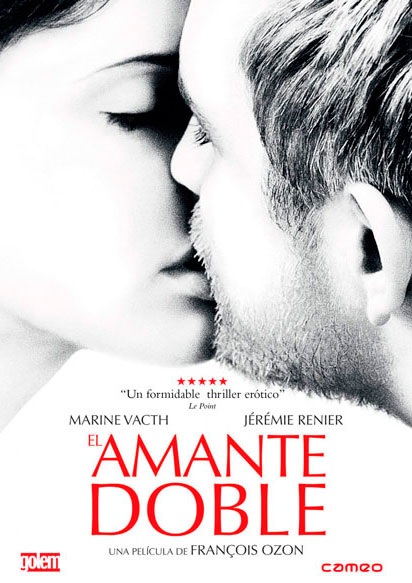 Cartel de la película francesa Amante doble. Cartel de la película francesa Amante doble.