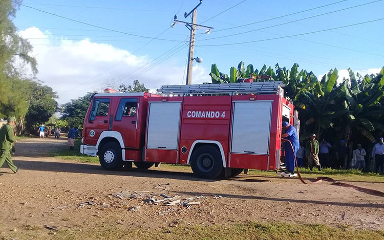 Simulacro de incendio en la comunidad rural de Refugio, en Caibarién. Simulacro de incendio en la comunidad rural de Refugio, en Caibarién.
