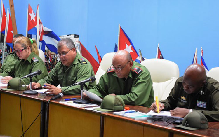 Consejo de Defensa Provincial de Villa Clara en el Ejercicio Meteoro 2019.