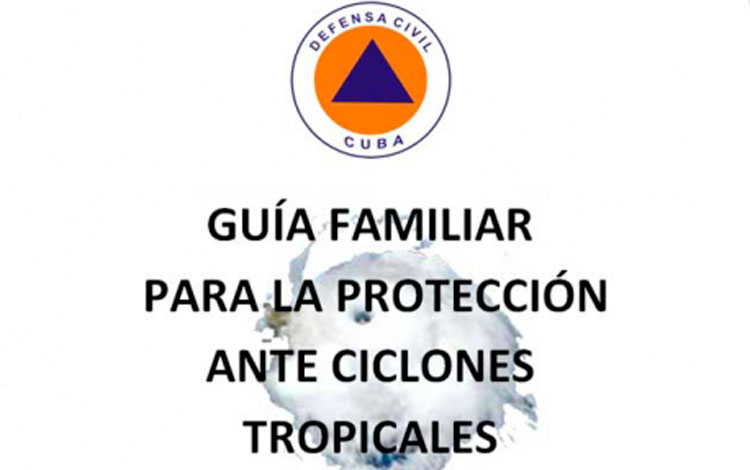 Portada del pdf de la Guía familiar para la protección ante desastres naturales