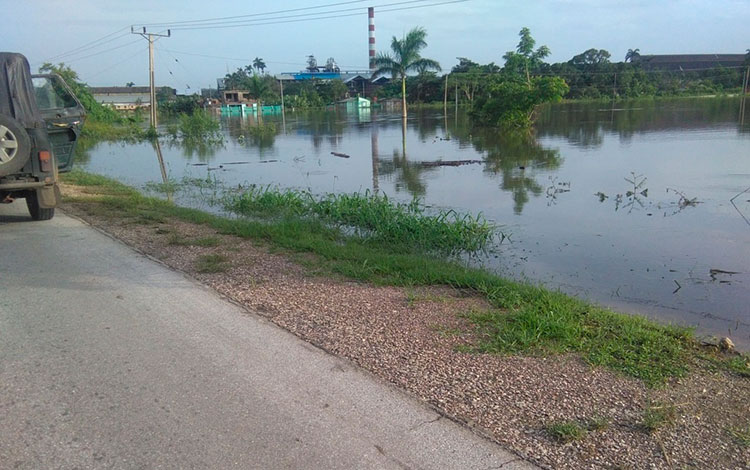 Inundaciones en Sitiecito, Sagua la Grande.