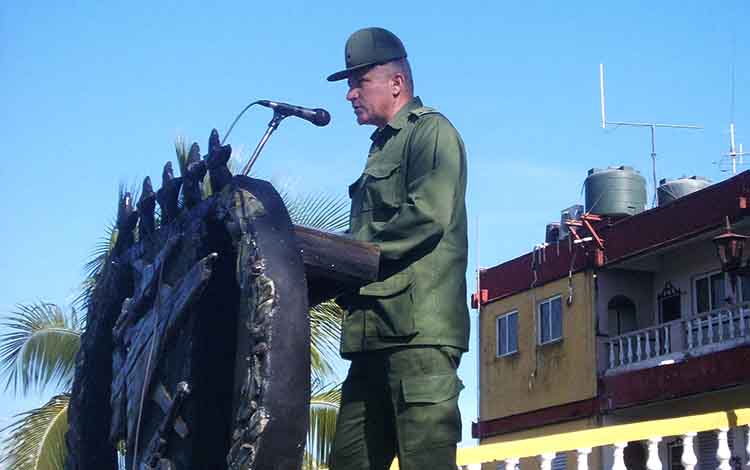 Teniente coronel Orelvis Hernández Puerta, director de la escuela militar Camilo Cienfuegos de Villa Clara.