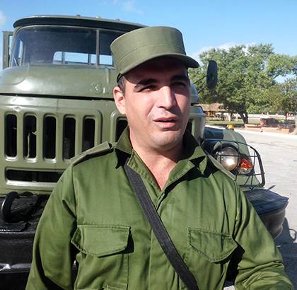 Primer teniente Alejandro Caraballo.