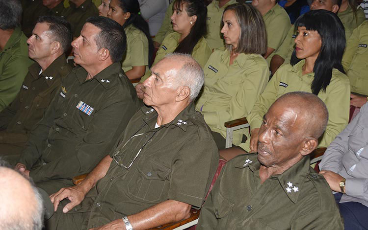 Acto provincial de Villa Clara por el aniversario 58 del Ministerio del Interior.