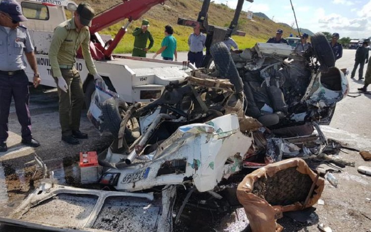 Accidente de tránsito ocurrido en Villa Clara