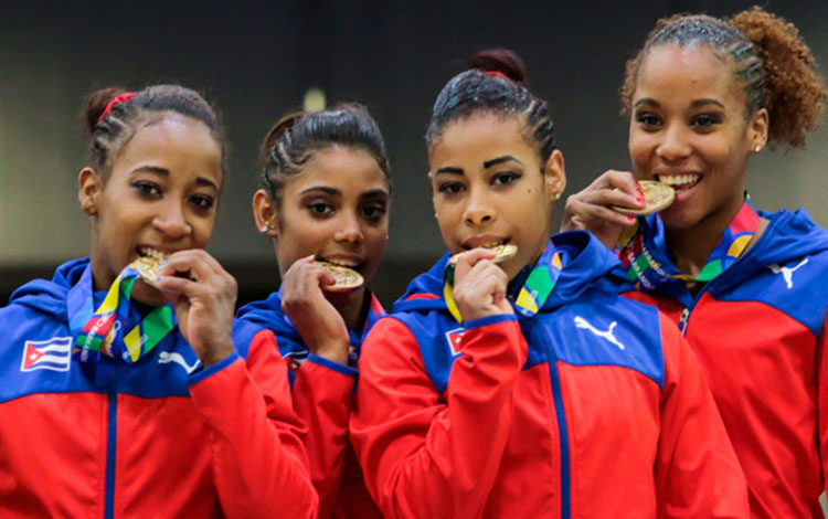 Equipo de gimnasia, Cuba