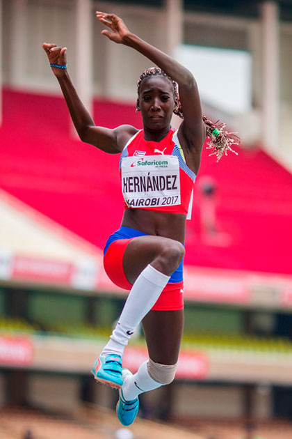 Triplista cubana Zulia Hernández Bonne. Zulia Hernández Bonne, atleta cubana de triple salto.
