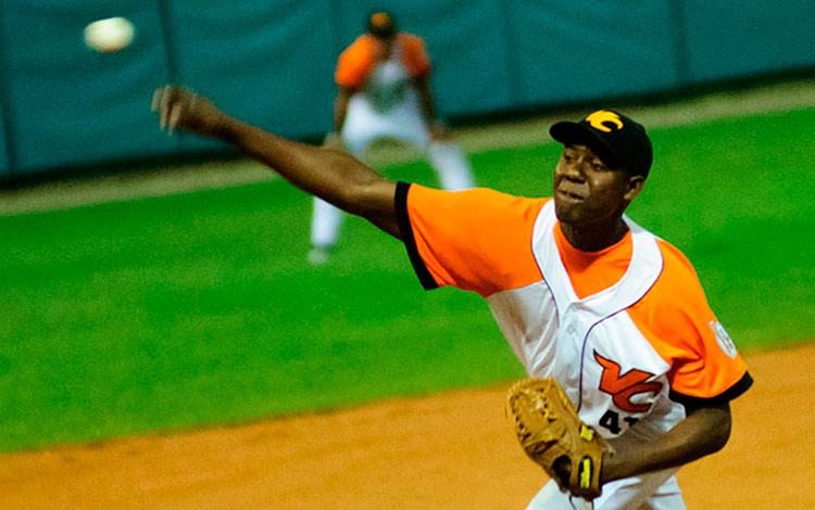 Alain Sánchez, pitcher de Villa Clara.