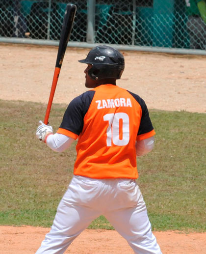 Duviel Zamora. Pelotero Duviel Zamora, equipo sub 23, Villa Clara.