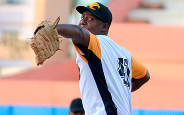Alain Sánchez, pitcher de Villa Clara.