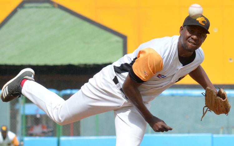 Alain Sánchez, pitcher de Villa Clara.