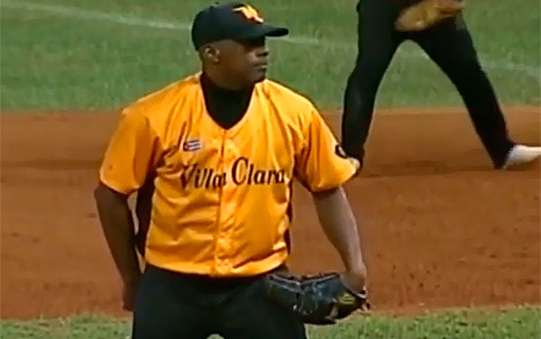 Jonder Martínez, pitcher refuerzo de Villa Clara. Jonder Martínez, pitcher refuerzo de Villa Clara.