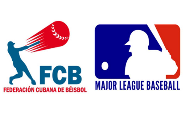 Logo de la Federación Cubana de Béisbol y de las Grandes Ligas de Béisbol de los Estados Unidos.
