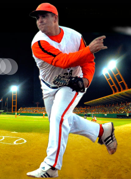 Yasmany Junquera, pitcher de Villa Clara. Yasmany Junquera, pitcher de Villa Clara.