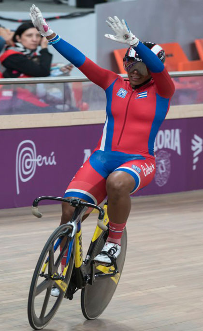 Lisandra Guerra, plata en el keirin de los Panamericanos de Lima 2918. Lisandra Guerra, plata en el keirin de los Panamericanos de Lima 2918.