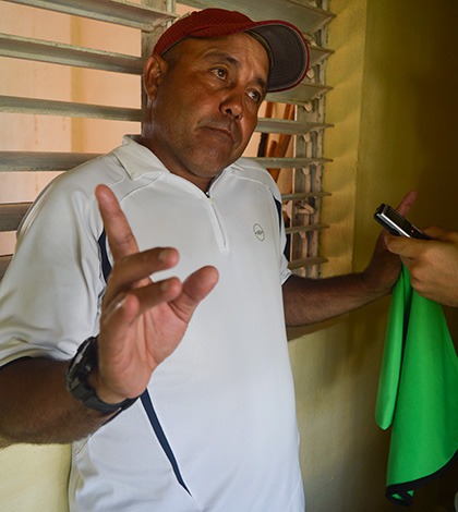 Raúl Mederos, director técnico del equipo Villa Clara de fútbol.