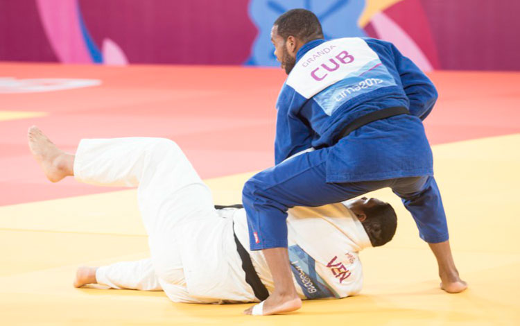 Andy Granda derrota al venezolano Pineda en la final de los +100 kg del judo en Lima 2019 Andy Granda derrota al venezolano Pineda en la final de los +100 kg del judo en Lima 2019