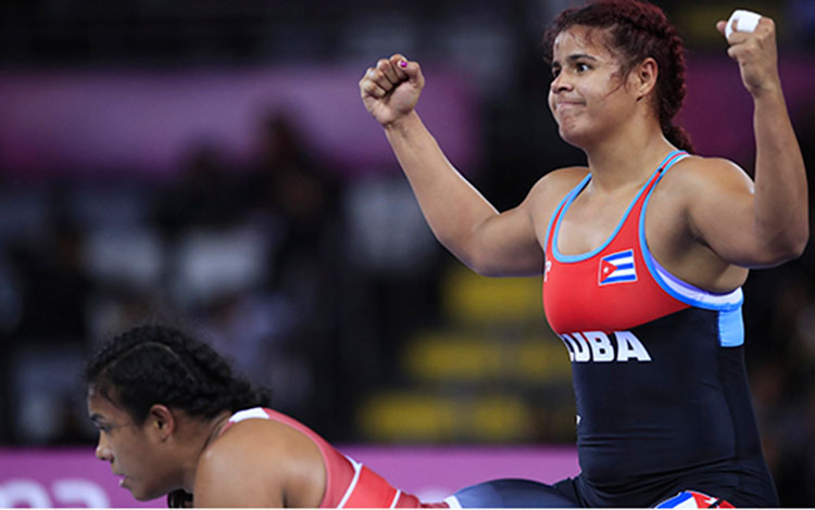 Mabelkis Capote, bronce en los 76 kg de la lucha libre panamericana, Lima 2019.