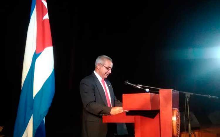 El rector durante la inauguración de la Convención Internacional de la Universidad Central