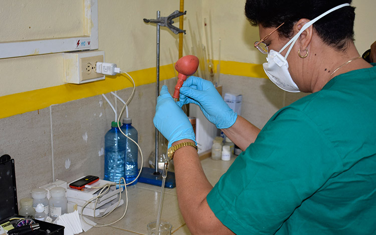Laboratorio de la Unidad Empresarial de Base (UEB) Producciones Mineras Placetas.