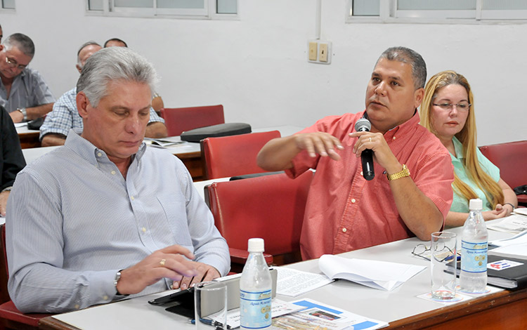 Miguel Díaz Canel en Villa Clara