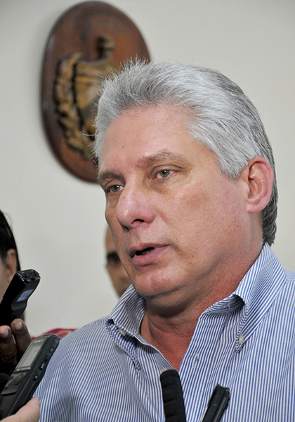 Miguel Díaz-Canel Bermúdez, primer vicepresidente de Cuba. Miguel Díaz-Canel Bermúdez, primer vicepresidente de Cuba.