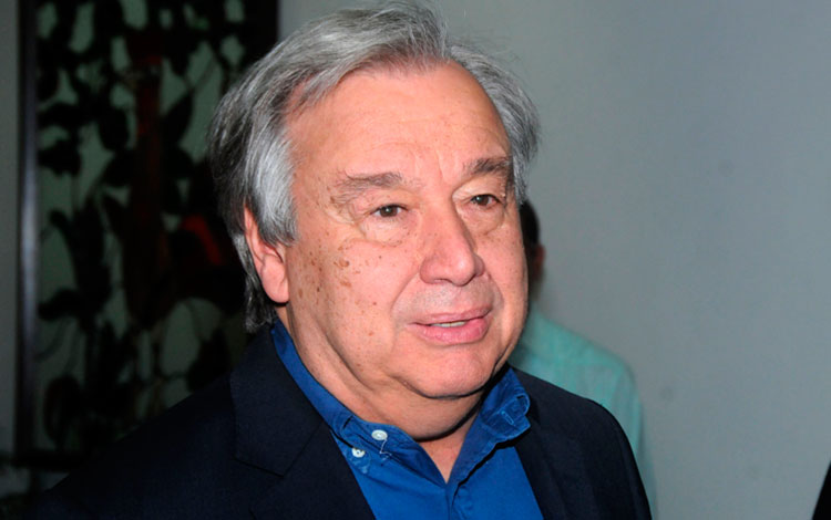 António Guterres, secretario general de Naciones Unidas.