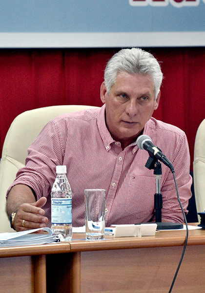 Miguel Díaz-Canel en conclusiones de visita Miguel Díaz-Canel en conclusiones de visita