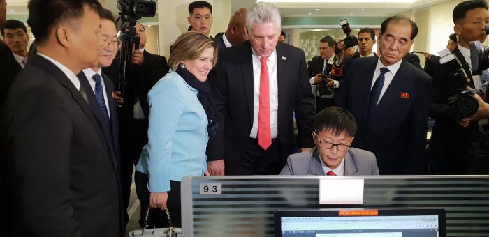 Miguel Díaz-Canel recorre Universidad Kim Il Sun Miguel Díaz-Canel recorre Universidad Kim Il Sun